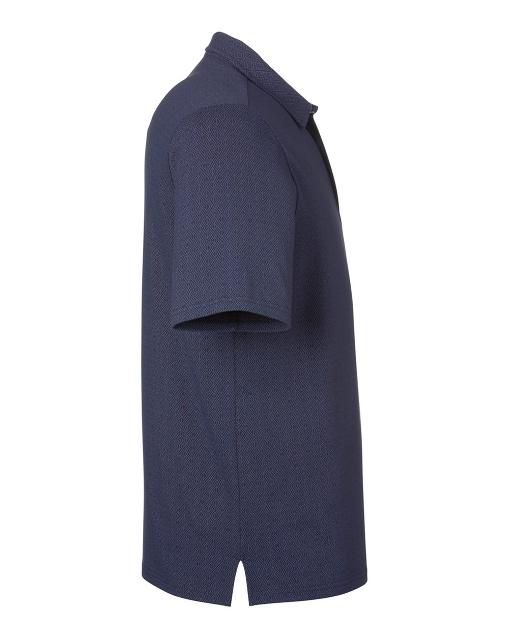 Devon & Jones Men's Crownlux Performance® Geo Polo - DG101 Navy- French Blue