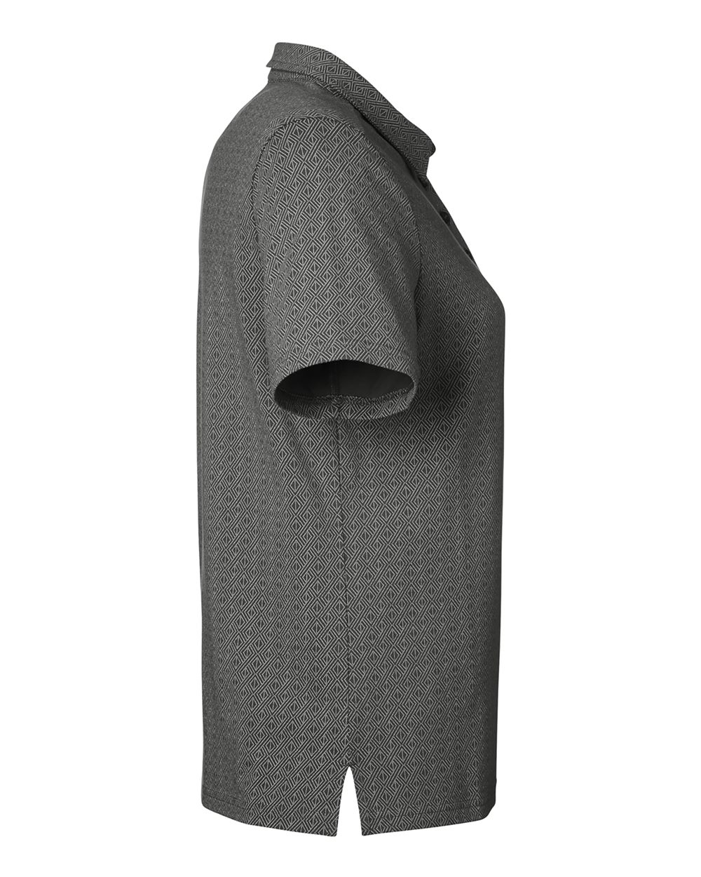 Devon & Jones Women's Crownlux Performance® Geo Polo - DG101W Graphite- Silver