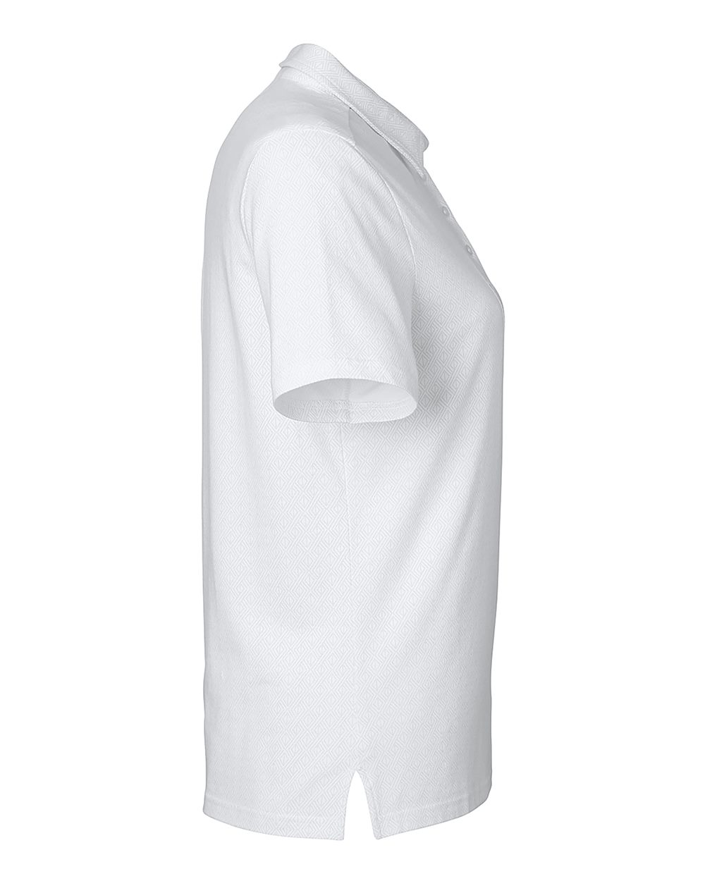 Devon & Jones Women's Crownlux Performance® Geo Polo - DG101W White- Silver