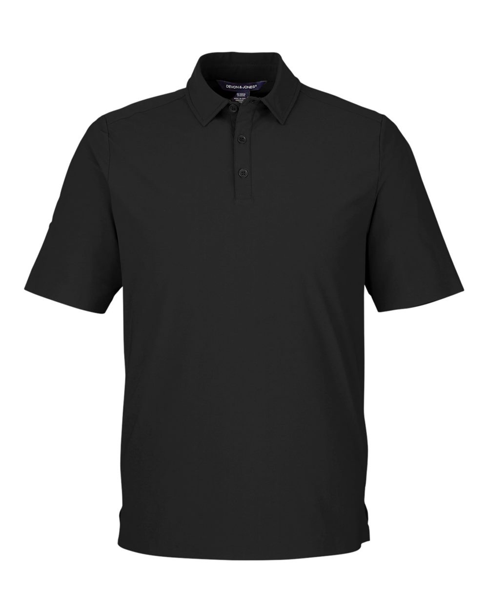 Devon & Jones Men's CrownLux Performance® Windsor Welded Polo - DG110 Black