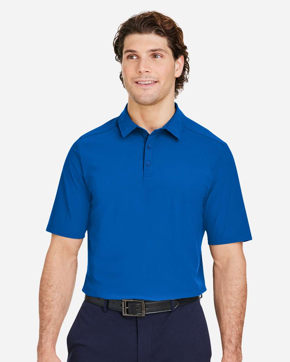 Devon & Jones Men's CrownLux Performance® Windsor Welded Polo - DG110 French Blue