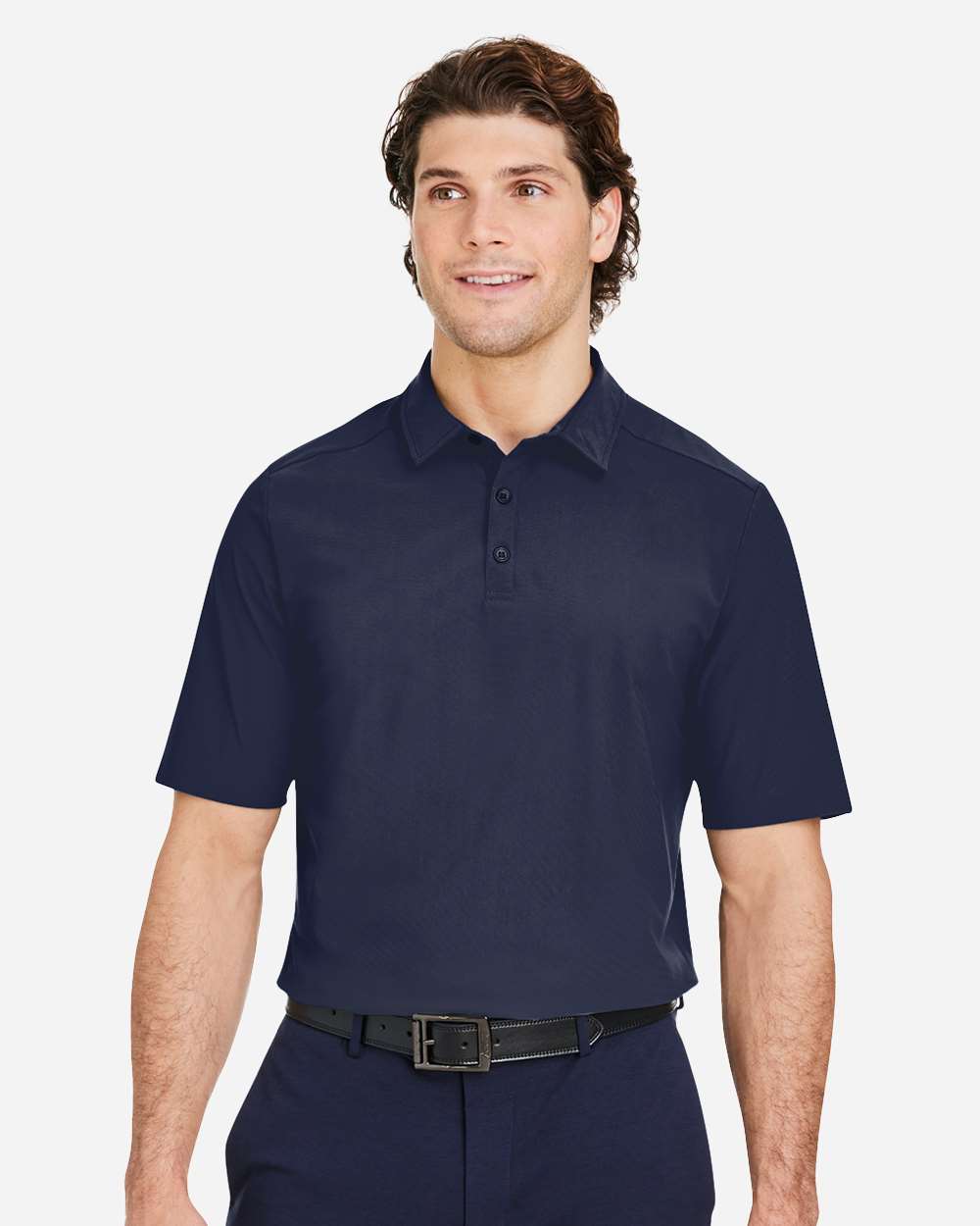 Devon & Jones Men's CrownLux Performance® Windsor Welded Polo - DG110 Navy