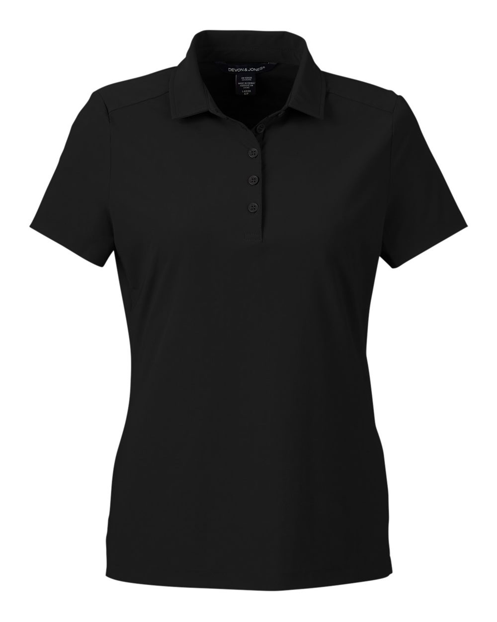 Devon & Jones Women's CrownLux Performance® Windsor Welded Polo - DG110W Black