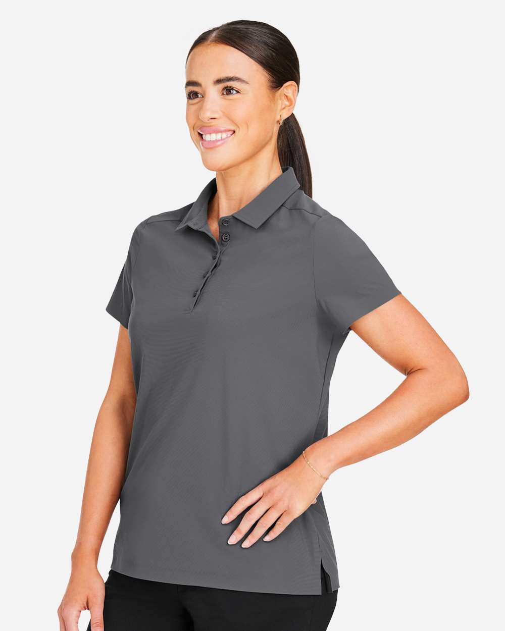 Devon & Jones Women's CrownLux Performance® Windsor Welded Polo - DG110W Graphite