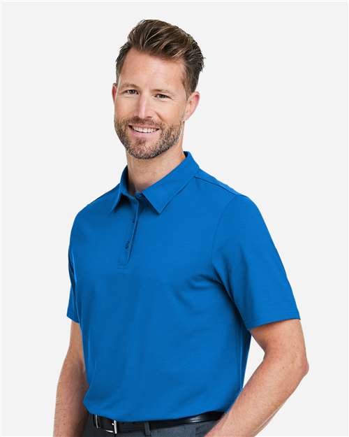 Devon & Jones Men's Raleigh Stretch Polo - DG120 French Blue
