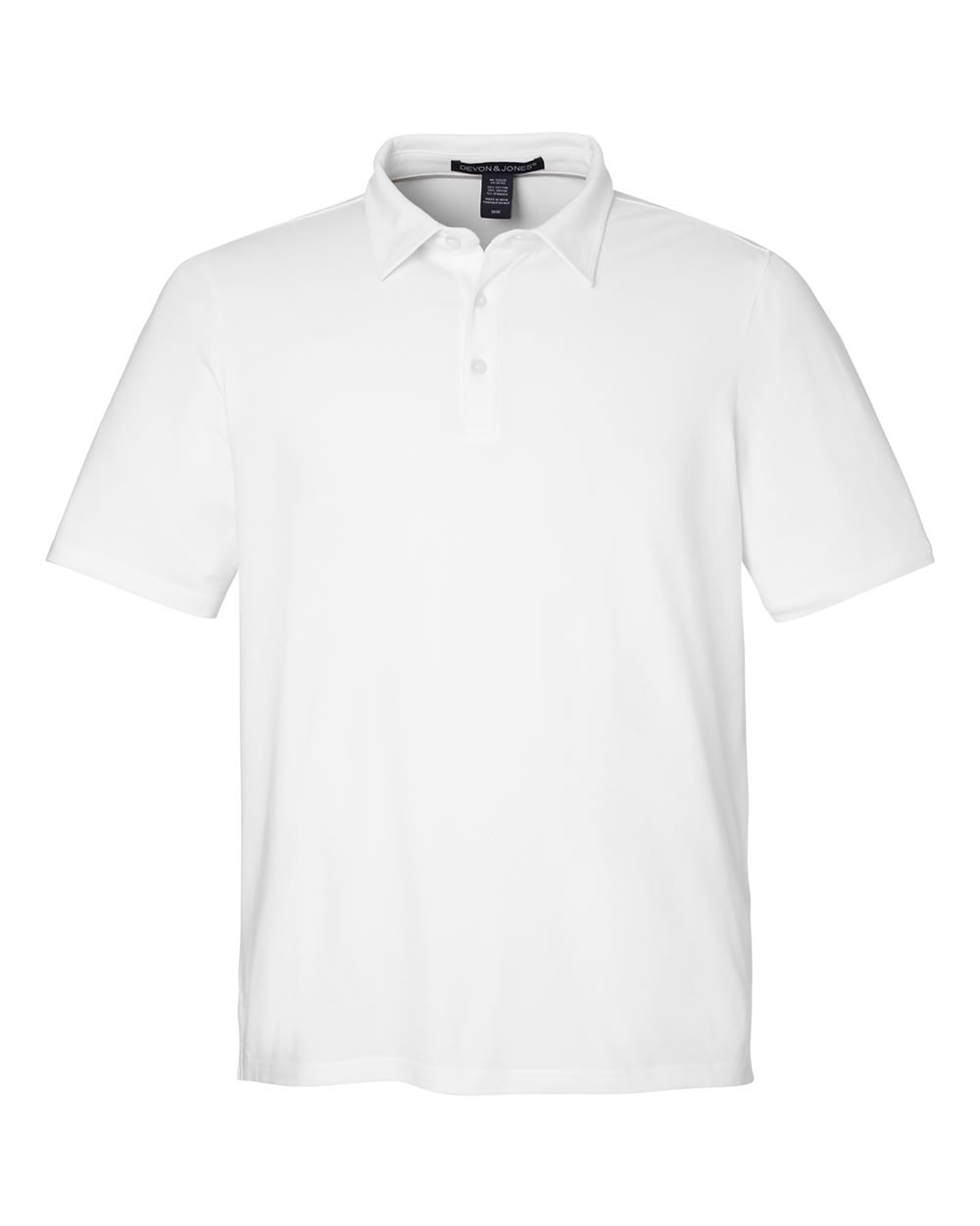 Devon & Jones Men's Raleigh Stretch Polo - DG120 White