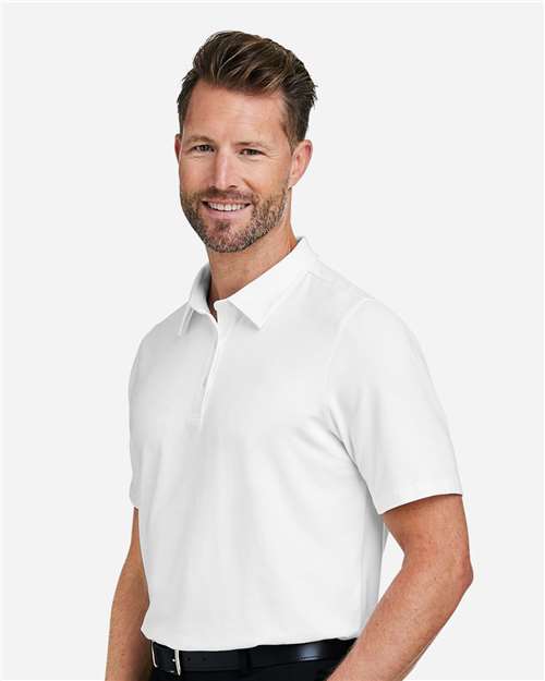 Devon & Jones Men's Raleigh Stretch Polo - DG120 White