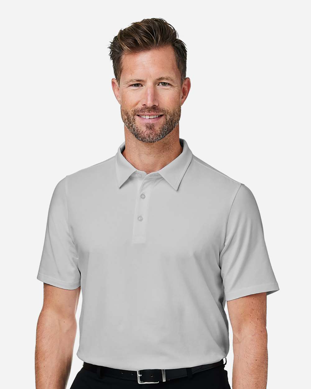 Devon & Jones Men's Raleigh Stretch Polo - DG120 Grey
