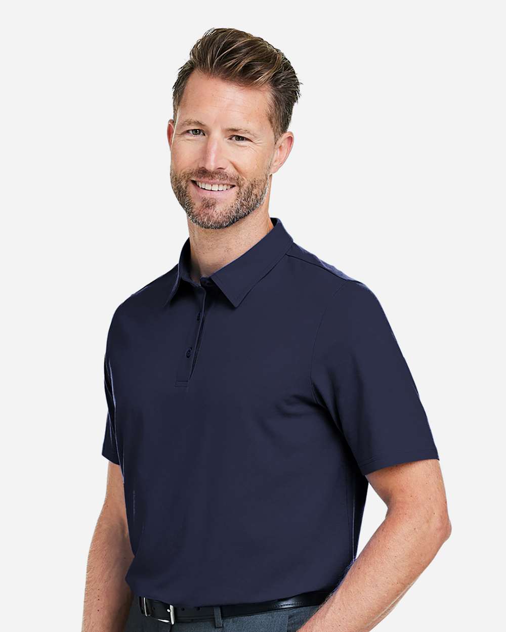 Devon & Jones Men's Raleigh Stretch Polo - DG120 Navy