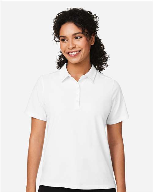 Devon & Jones Women's Raleigh Stretch Polo - DG120W White