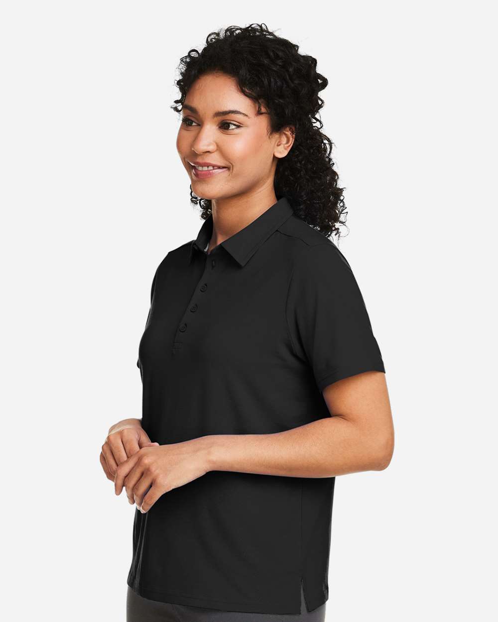 Devon & Jones Women's Raleigh Stretch Polo - DG120W Black