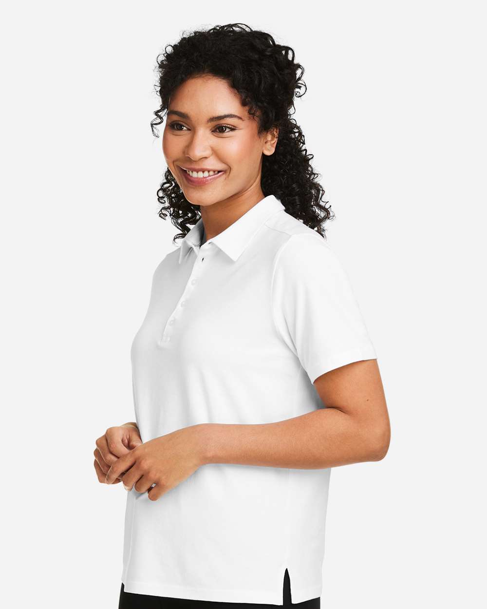 Devon & Jones Women's Raleigh Stretch Polo - DG120W White