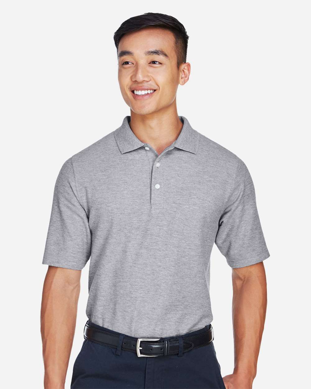Devon & Jones Men's DRYTEC20™ Performance Polo - DG150 Grey Heather