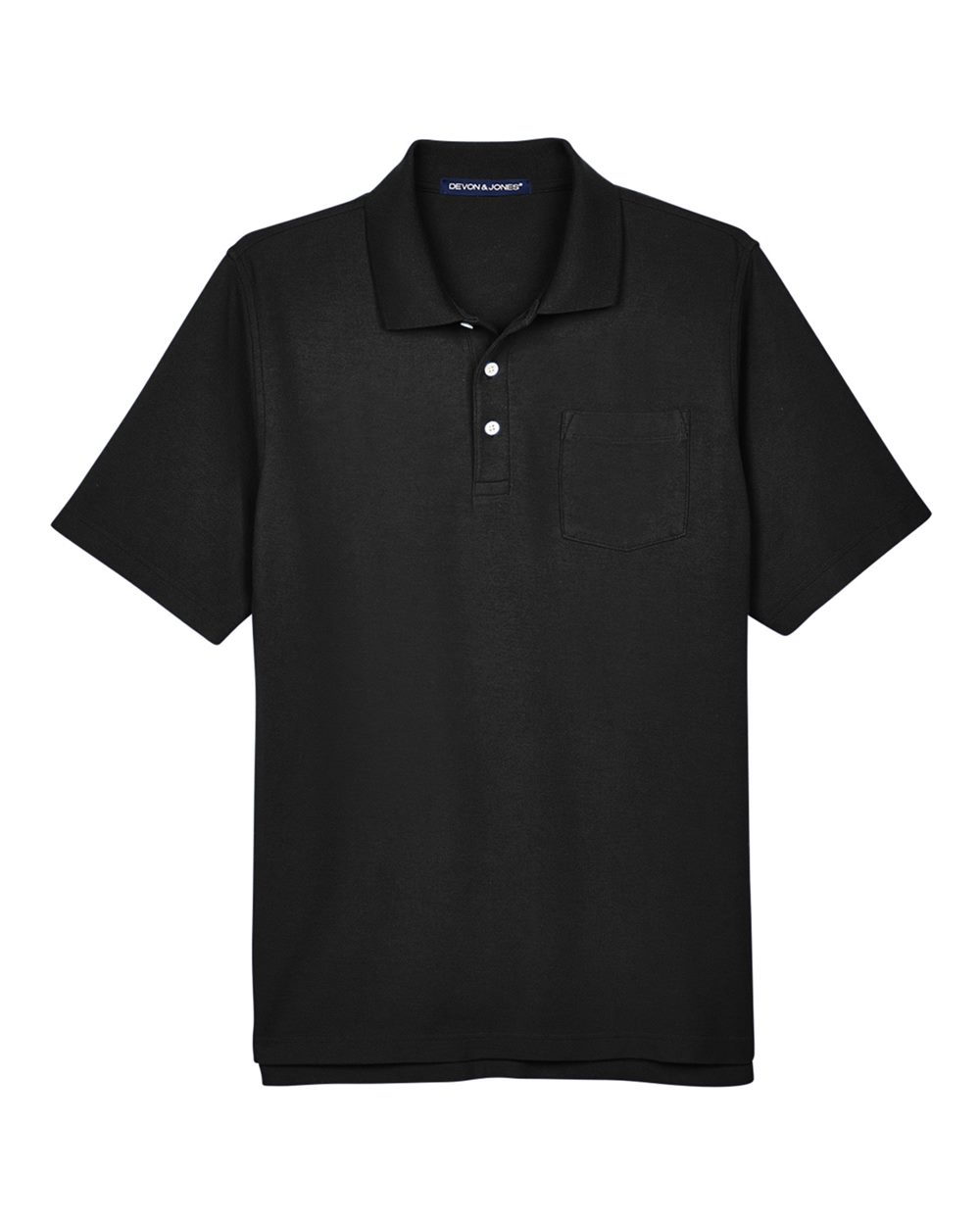 Devon & Jones Men's DRYTEC20™ Performance Pocket Polo - DG150P Black