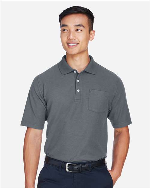 Devon & Jones Men's DRYTEC20™ Performance Pocket Polo - DG150P Graphite