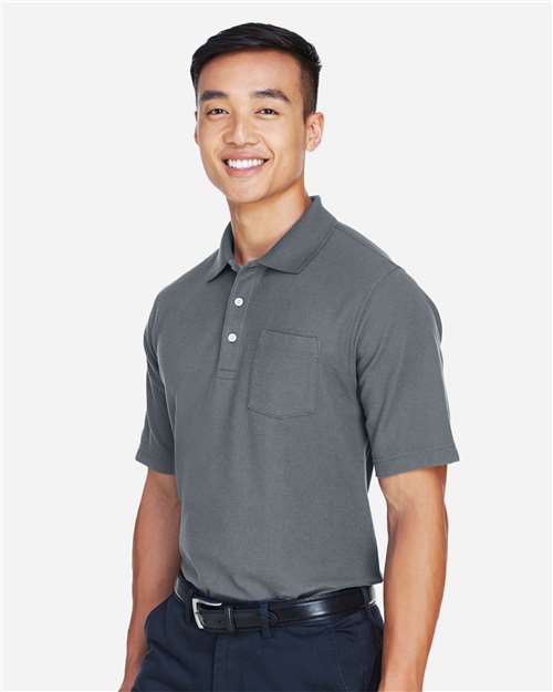 Devon & Jones Men's DRYTEC20™ Performance Pocket Polo - DG150P Graphite