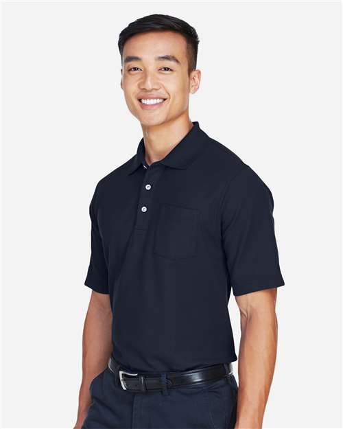 Devon & Jones Men's DRYTEC20™ Performance Pocket Polo - DG150P Navy