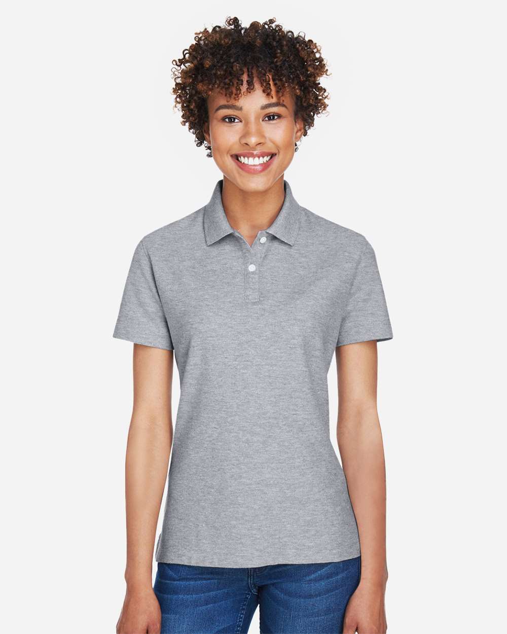 Devon & Jones Women's DRYTEC20™ Performance Polo - DG150W Grey Heather