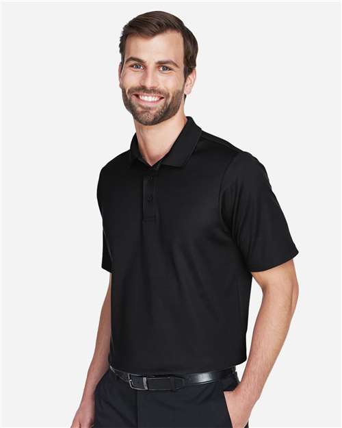 Devon & Jones Men's CrownLux Performance® Plaited Polo - DG20 Black