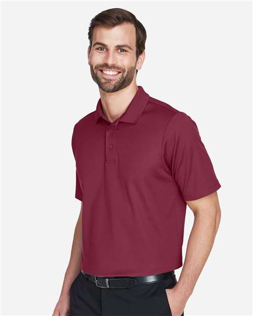Devon & Jones Men's CrownLux Performance® Plaited Polo - DG20 Burgundy