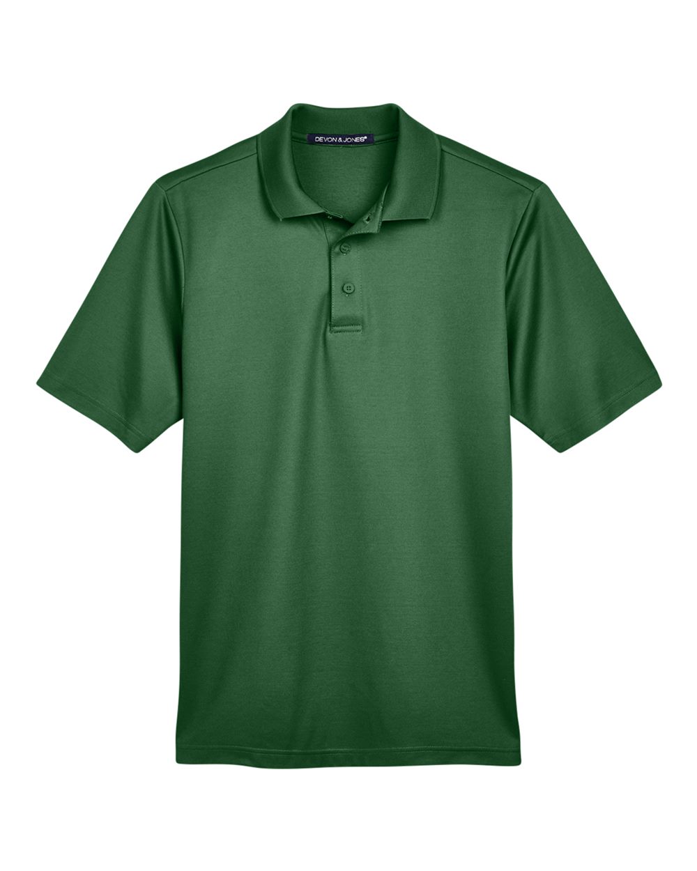 Devon & Jones Men's CrownLux Performance® Plaited Polo - DG20 Forest