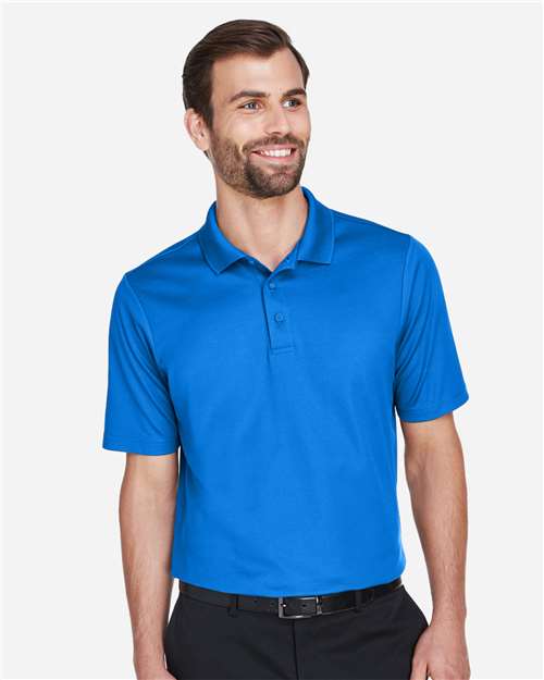 Devon & Jones Men's CrownLux Performance® Plaited Polo - DG20 French Blue