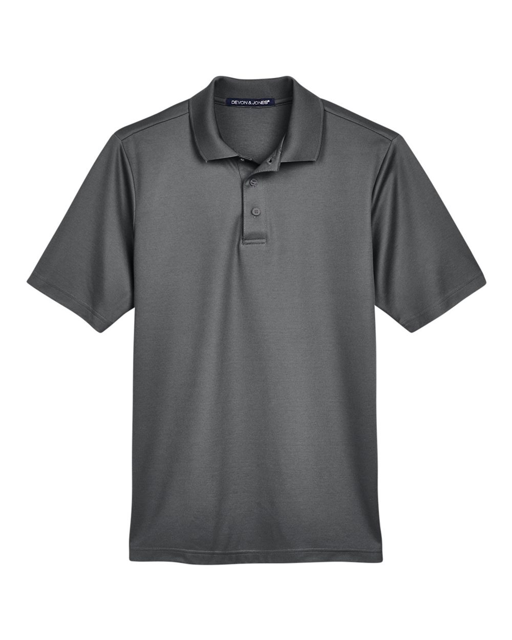 Devon & Jones Men's CrownLux Performance® Plaited Polo - DG20 Graphite