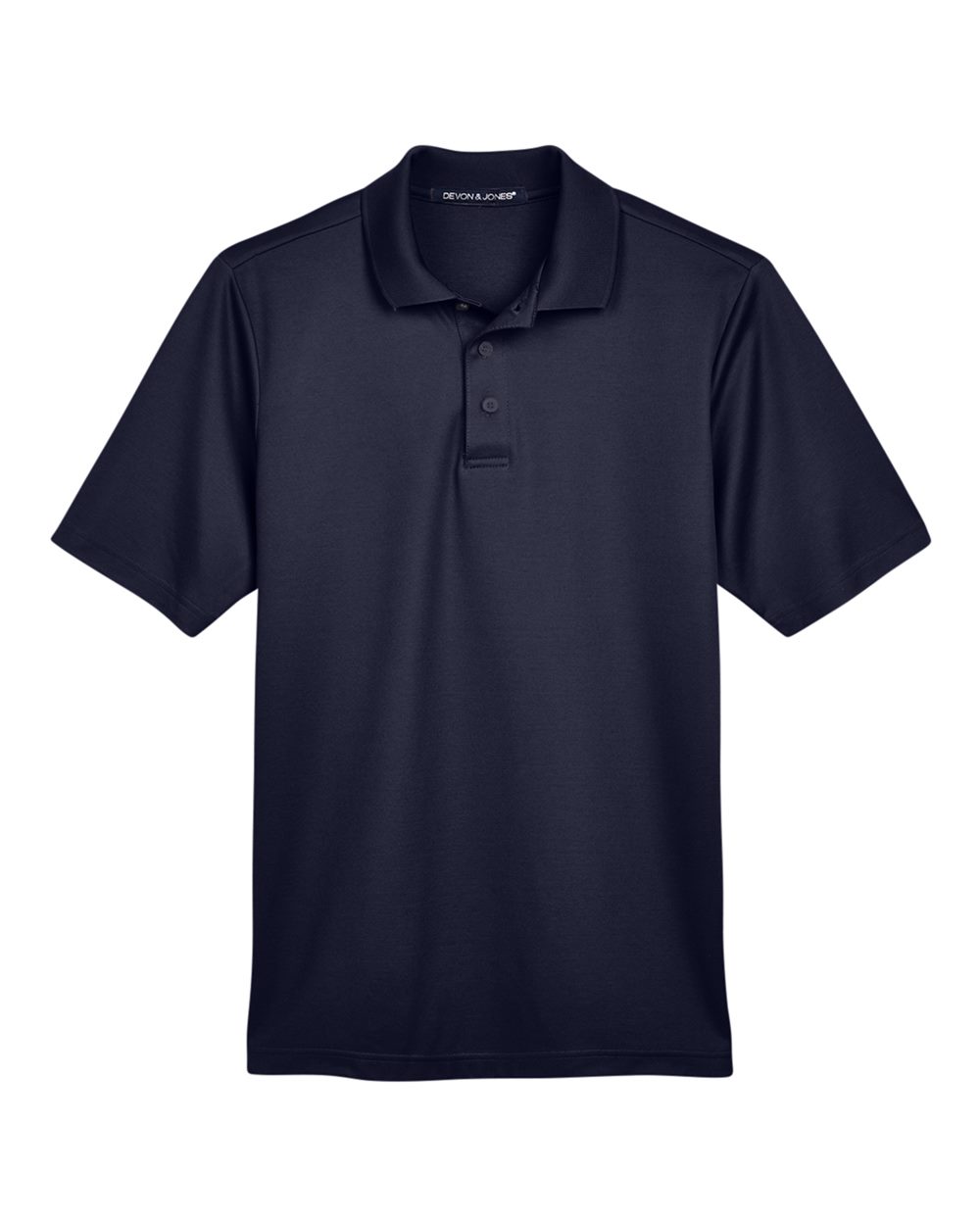 Devon & Jones Men's CrownLux Performance® Plaited Polo - DG20 Navy