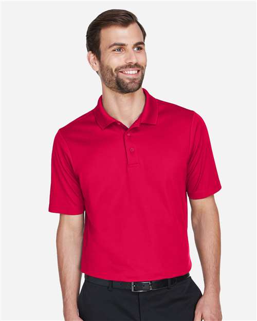 Devon & Jones Men's CrownLux Performance® Plaited Polo - DG20 Red