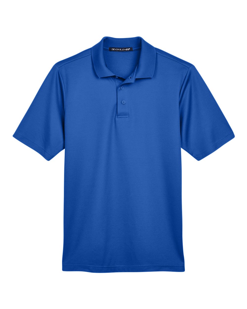 Devon & Jones Men's CrownLux Performance® Plaited Polo - DG20 True Royal