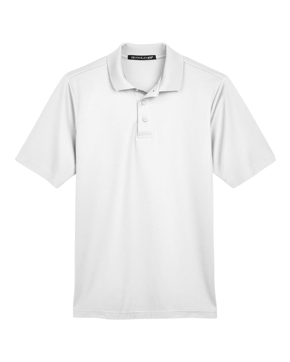 Devon & Jones Men's CrownLux Performance® Plaited Polo - DG20 White
