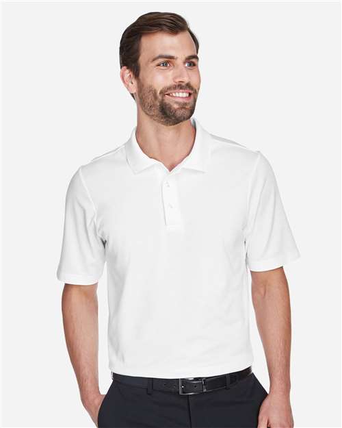 Devon & Jones Men's CrownLux Performance® Plaited Polo - DG20 White