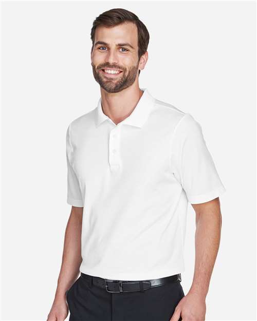 Devon & Jones Men's CrownLux Performance® Plaited Polo - DG20 White