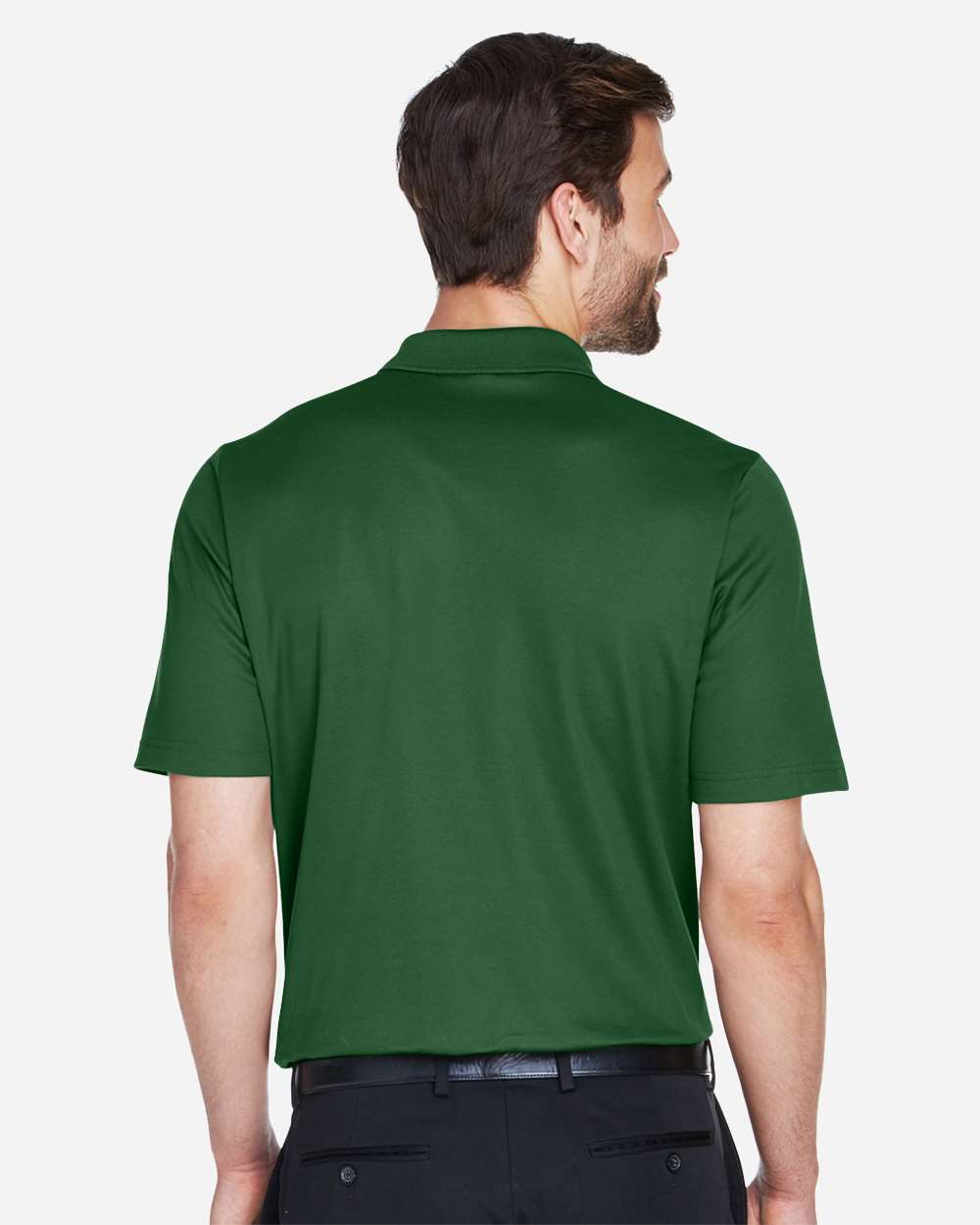 Devon & Jones Men's CrownLux Performance® Plaited Polo - DG20 Forest