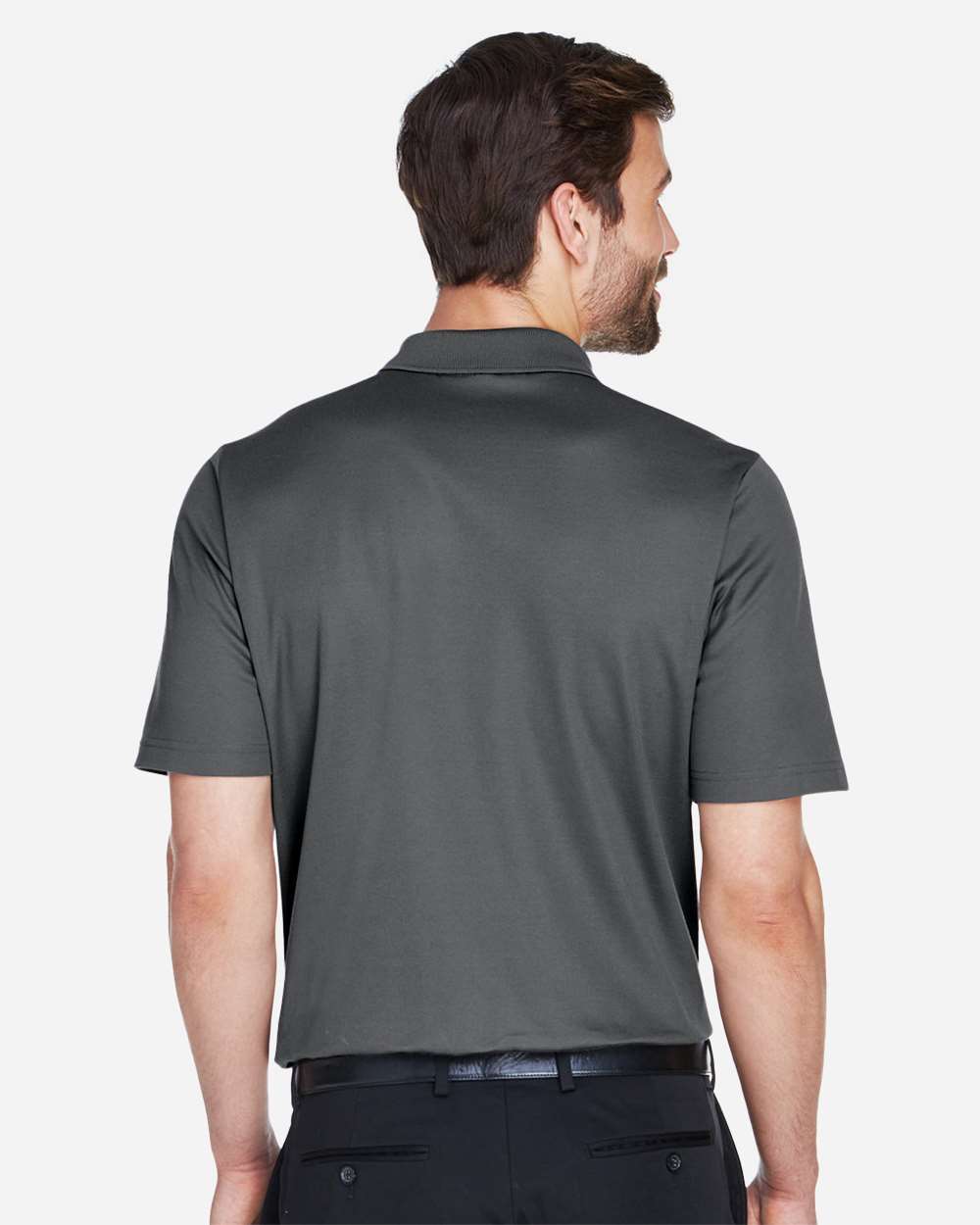 Devon & Jones Men's CrownLux Performance® Plaited Polo - DG20 Graphite