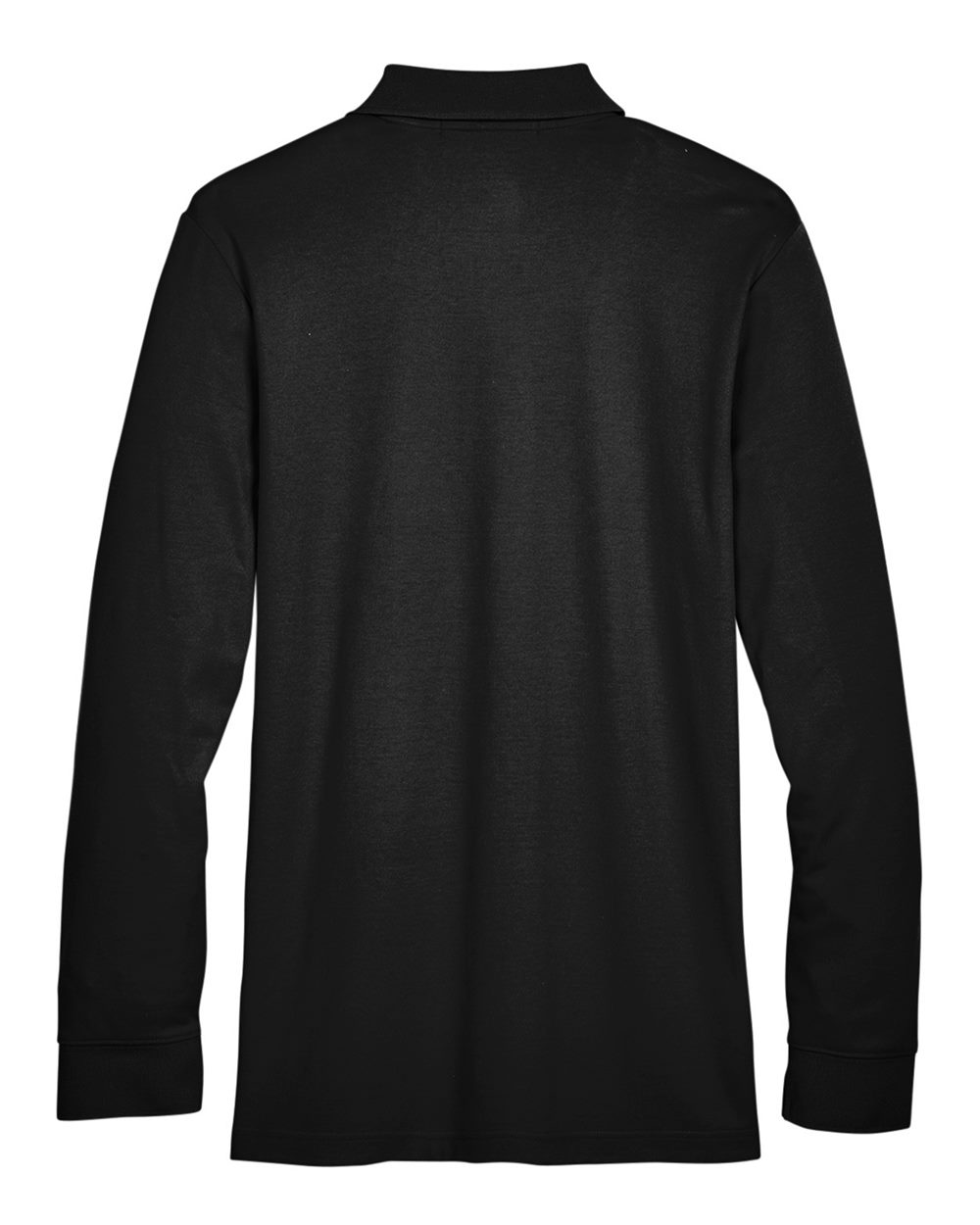 Devon & Jones Men's Tall CrownLux Performance® Plaited Long Sleeve Polo - DG20LT Black