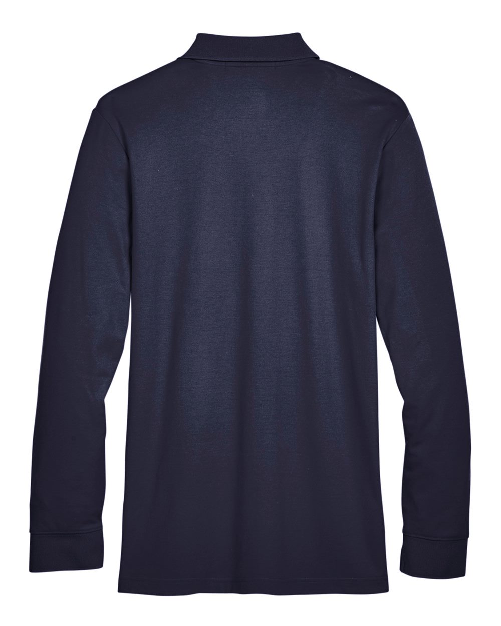 Devon & Jones Men's Tall CrownLux Performance® Plaited Long Sleeve Polo - DG20LT Navy
