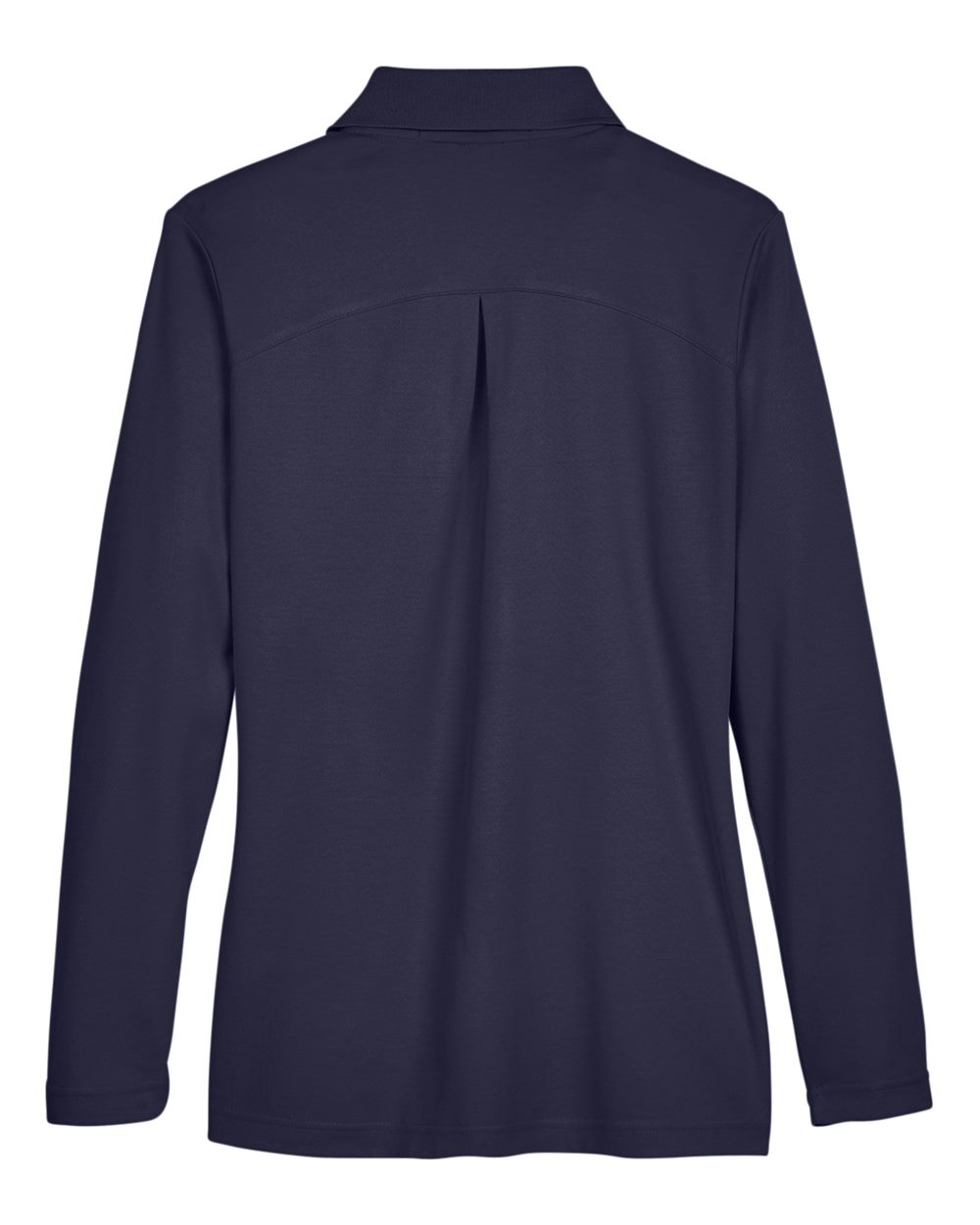 Devon & Jones Women's CrownLux Performance® Plaited Long Sleeve Polo - DG20LW Navy