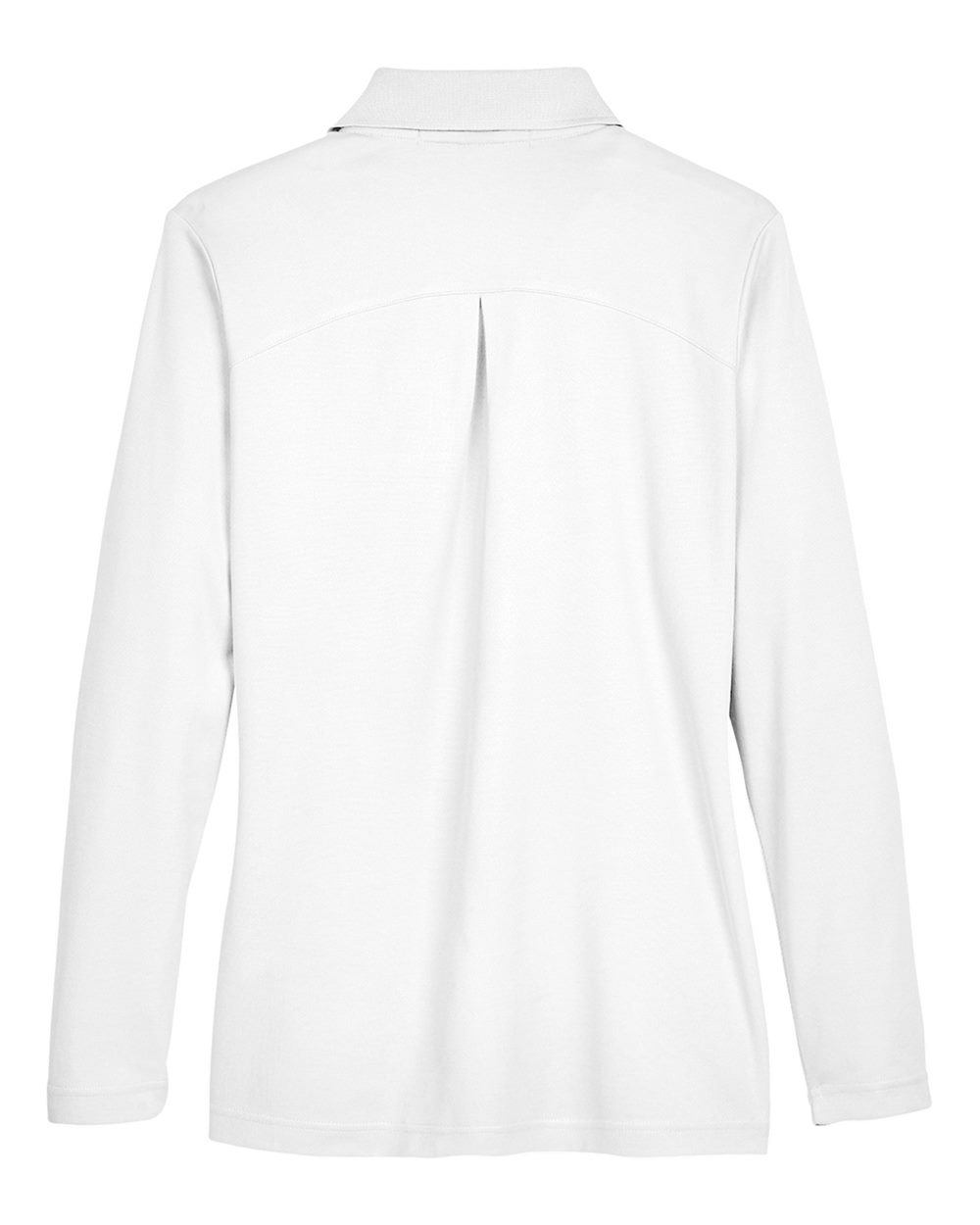 Devon & Jones Women's CrownLux Performance® Plaited Long Sleeve Polo - DG20LW White