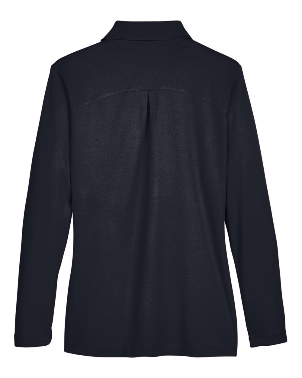 Devon & Jones Women's CrownLux Performance® Plaited Long Sleeve Polo - DG20LW Black