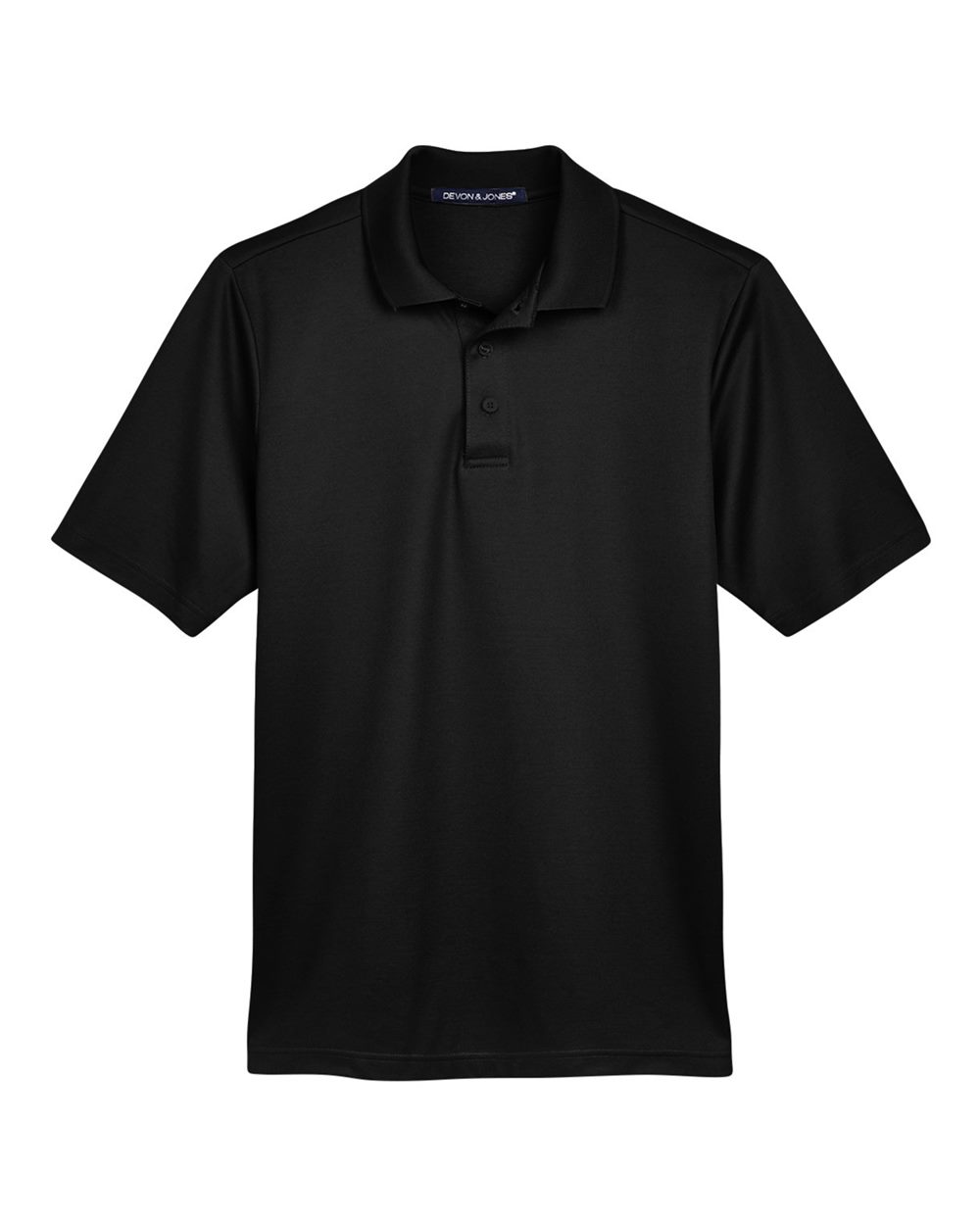 Devon & Jones Men's Tall CrownLux Performance® Plaited Polo - DG20T Black