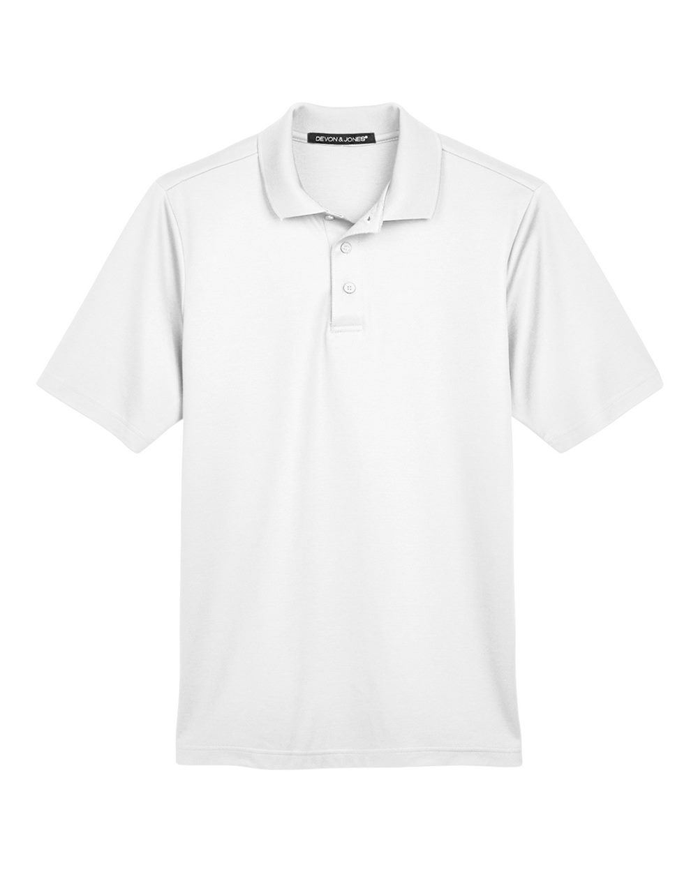 Devon & Jones Men's Tall CrownLux Performance® Plaited Polo - DG20T White