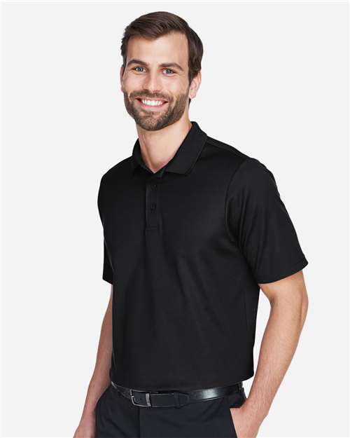 Devon & Jones Men's Tall CrownLux Performance® Plaited Polo - DG20T Black