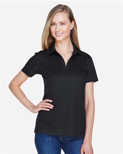 Devon & Jones Women's CrownLux Performance® Plaited Polo - DG20W Black