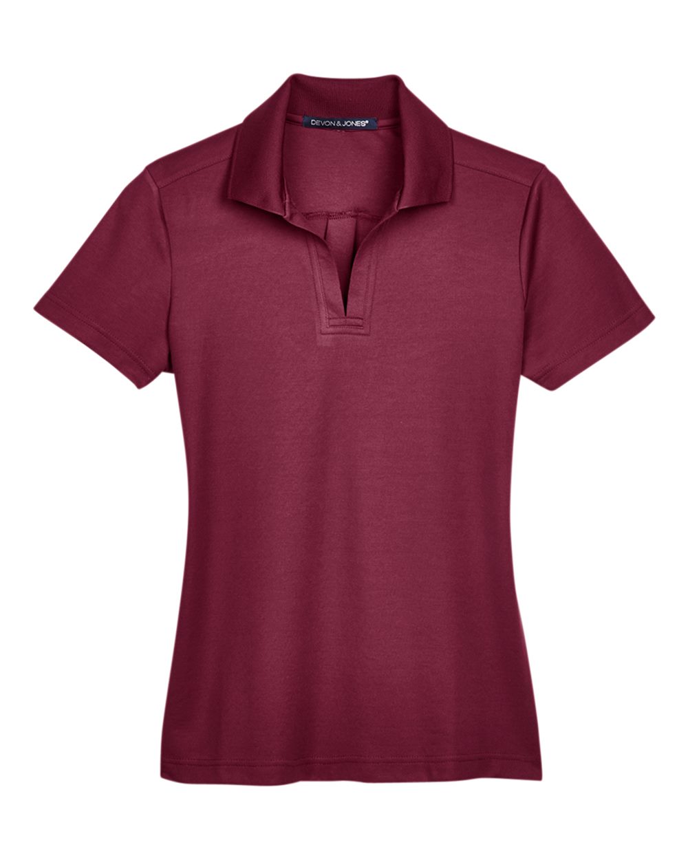 Devon & Jones Women's CrownLux Performance® Plaited Polo - DG20W Burgundy