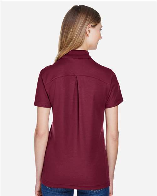 Devon & Jones Women's CrownLux Performance® Plaited Polo - DG20W Burgundy