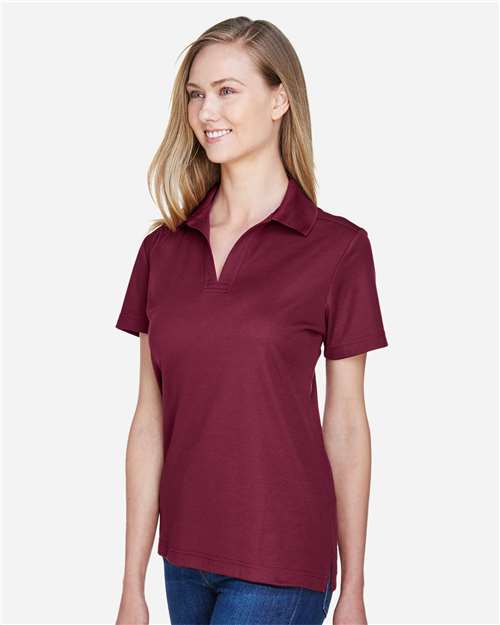 Devon & Jones Women's CrownLux Performance® Plaited Polo - DG20W Burgundy
