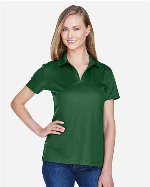 Devon & Jones Women's CrownLux Performance® Plaited Polo - DG20W Forest