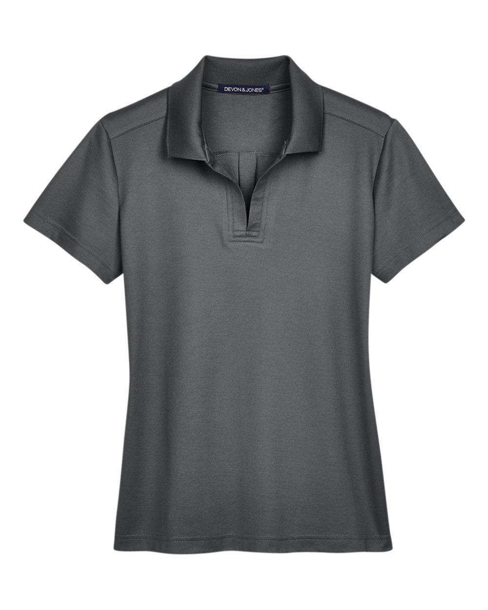 Devon & Jones Women's CrownLux Performance® Plaited Polo - DG20W Graphite