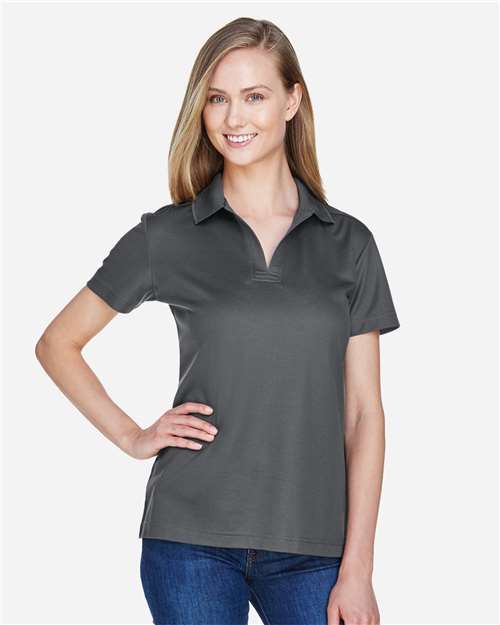 Devon & Jones Women's CrownLux Performance® Plaited Polo - DG20W Graphite
